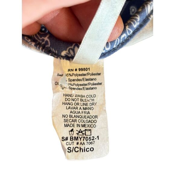 Reckless hearts blue bandanna dress size small - Picture 2 of 14